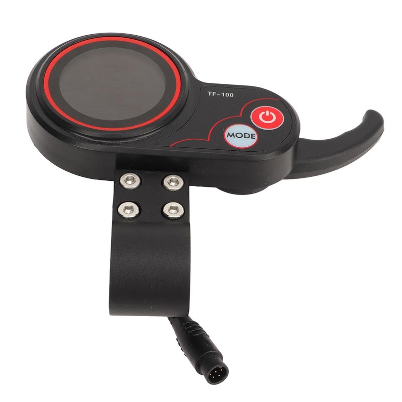 Fockety Acelerador de Pulgar Eléctrico con Pantalla LCD, Conector Impermeable