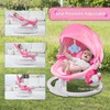 Bluetooth Baby Swing for Infants, Compact & Portable Pink Baby
