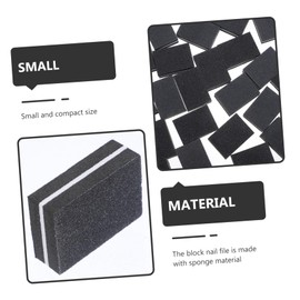 Baluue 50pcs Block Nail File Double-sided Sponge Buffing Blocks for Manicure and Pedicure Compact Nail Art Tools for Fingernail and Toenail Grinding
