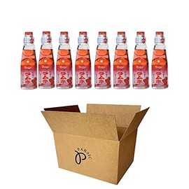 RAMUNE Japanese Soft Drink multi-pack, 8 Bottles, 6.76 Fluid Ounce (Strawberry)