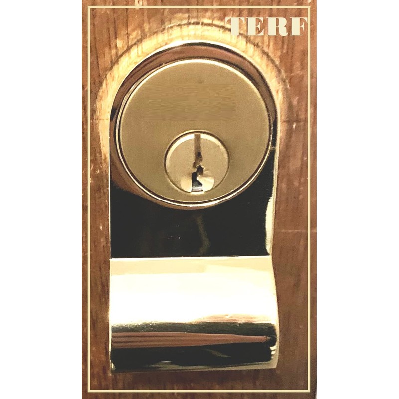 TERF® Heavy Duty Victorian Door Cylinder Latch Pull Polished Brass