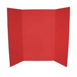 Flipside Products 36” x 48” Foam Project Boards for Presentations, Science Fair, School Projects, Event Displays and Trifold Picture Board - Red - 10 Pack