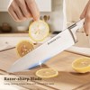 Astercook Knife Set, Kitchen Knife Set with Block and Sharpener,