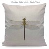WONDERTIFY Dragonfly Cushion Cover Darner Dragonfly Clipping Path Decorative Throw