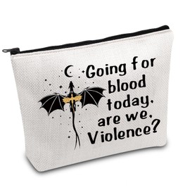 FOTAP FW Inspire Merch Romantasy Book Makeup Bag Xaden Riorson Quote Cosmetic Bag Dragon Rider Gift Fantasy Reader Gift (Violence)