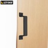 AIVOOF Barn Door Handles, 2 Pack Matte Black Sliding Door