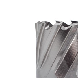 OSCARBIDE Annular Cutter 1-11/16 inch Cutting Diameter,1 inch Depth of Cut,3/4 inch Weldon Shank 2 Flat Mag Drill Bit with Pilot Pin for Magnetic Drill Press,1 Piece