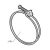 4" Spring Hose Clamp, Pack of 5