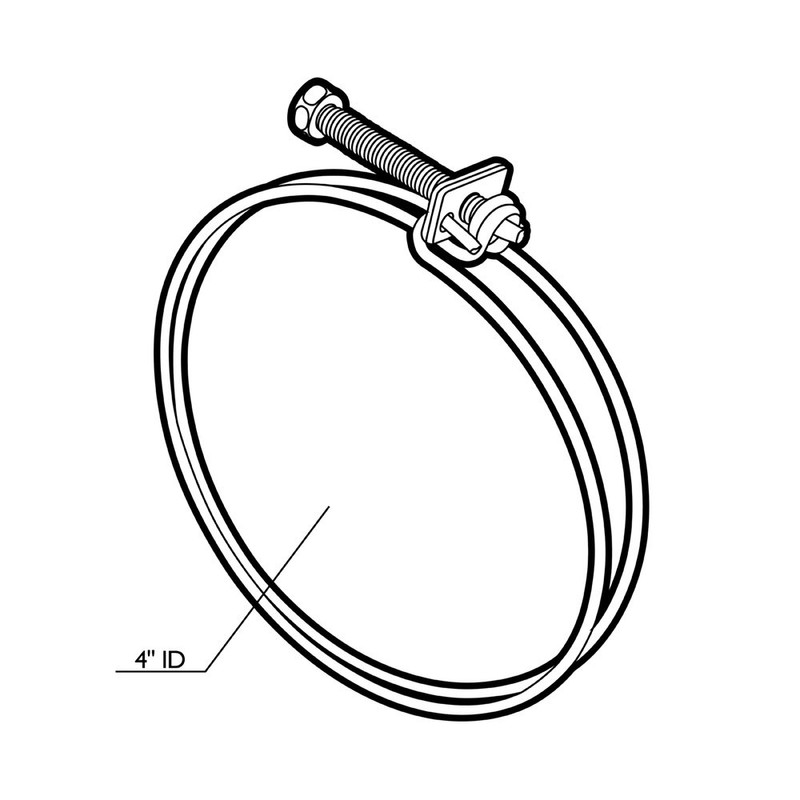 4" Spring Hose Clamp, Pack of 5