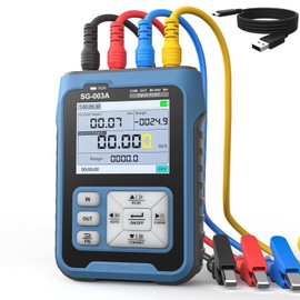 Treedix Current Voltage Signal Generator, Voltage and Current Calibrator, 4-20ma Generator 0-10V Simulator, Multiple Signal Types, Preset Value for Panel Debugging Device Test