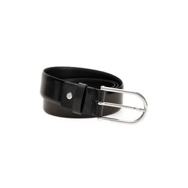 guess BMCRPLP4435 Men's Belt Classic Oval Buckle 35H Black L, Black, L