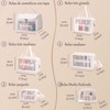 Bolsas de viaje organizador Transparente 6 Bolsas de Cosméticos Portátiles