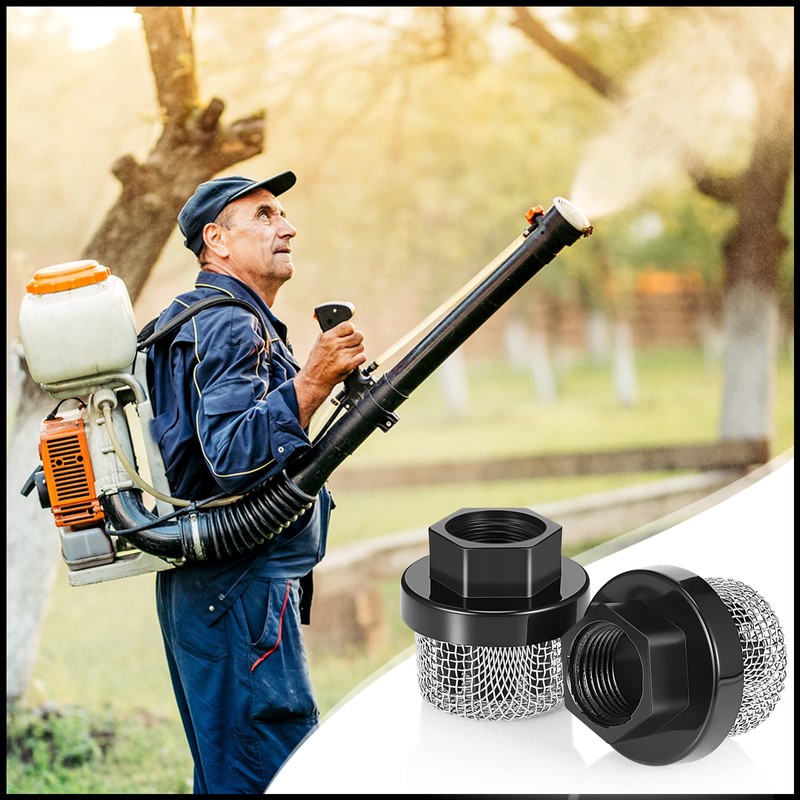 Nuanchu 2 Pcs Hose Inlet Strainer Filter Suction Strainer Garden