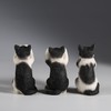 Veronese Design 3 3/4 Inch Black and White Kittens Hear