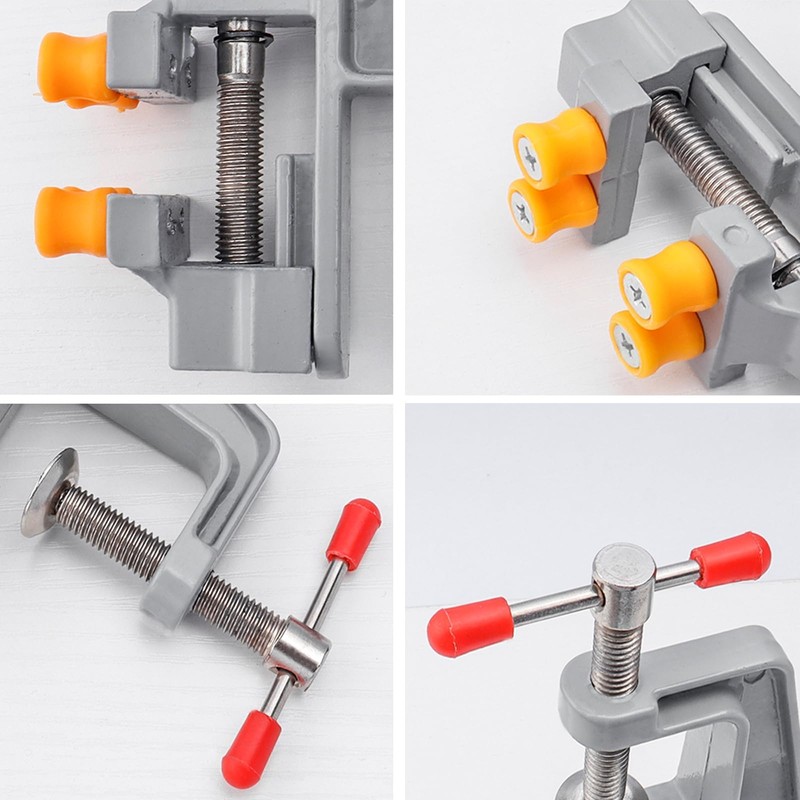 Treki Mini Vice Small Clampable Table Vice for Workbench, Jaw