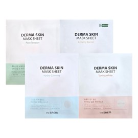 The Saem 더샘 더마 스킨 마스크 시트(4Type) 보습케어 [02_토닝화이트(25ml)] The Saem Derma Skin Mask Sheet (4Type) Moisturizing Care [02_Toning White (25ml)]