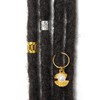 Clip In Dreadlock Extensions 20 Inch 3PCS Handmade 0.6cm Synthetic