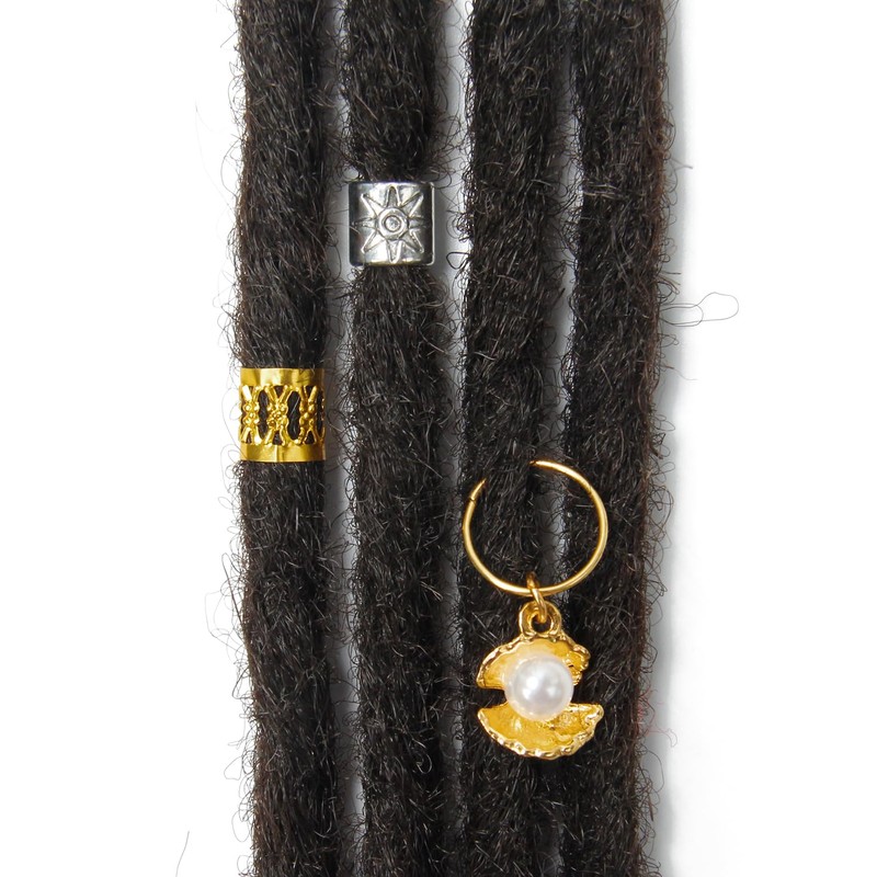 Clip In Dreadlock Extensions 20 Inch 3PCS Handmade 0.6cm Synthetic