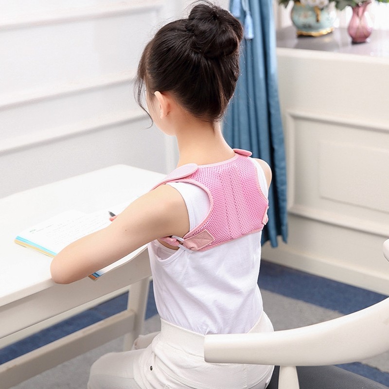Kid Back Shoulder Lumbar Waist Supporting Concealed Posture Corrector Prevent