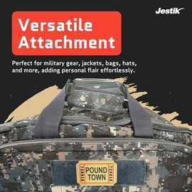 Pound Town Ticket Creative Humor Military Tactical Morale Patch - Funny Tactical Patches, PVC Rubber Hook & Loop Fastener, Patches for Backpacks, Military Uniforms, Jeans, Jackets, Vests, Hats & More