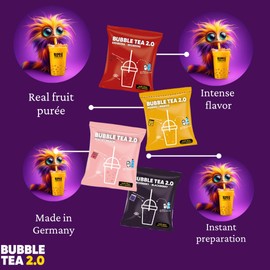 Bubble Tea Varieties (STRAWBERRY, PEACH, MANGO, BLACKBERRY)