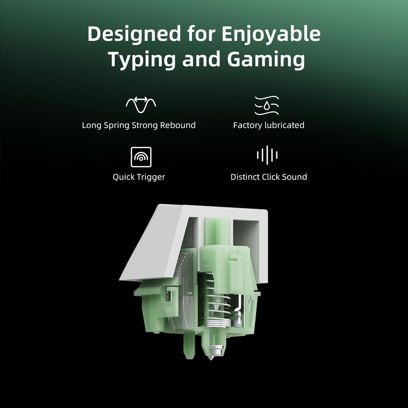 MELETRIX WS Jade Mechanical Keyboard Switches 5 Pins PCB Mount