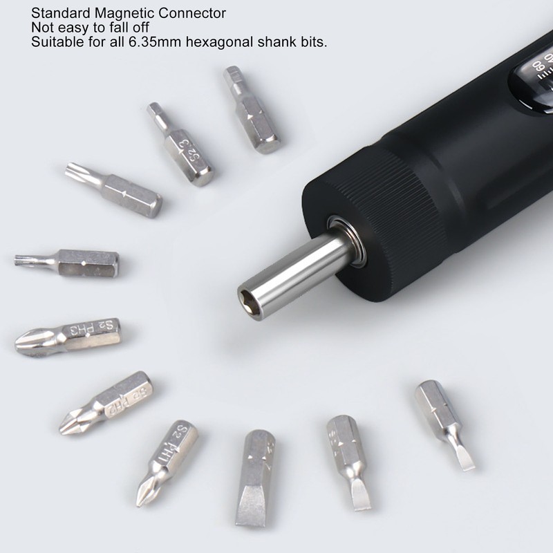 Screwdriver Torsion Wrench 10‑70in‑lb 1/4in Drive Adjustable Torsion Screwdriver