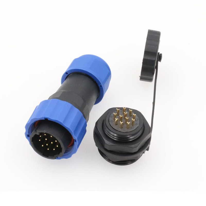 SD20 Waterproof Connector IP68 Circular LED Power Cable Plug Socket