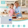 AZEUS USB Rechargeable Food Scale, Digital Kitchen Scale 11lb/5kg Capacity,