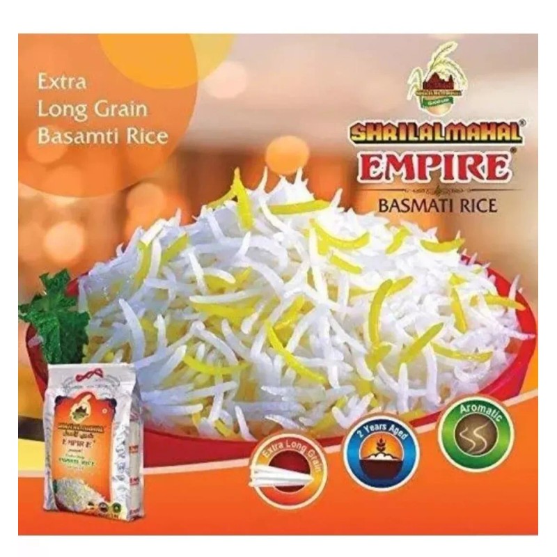 Empire Shrilalmahal Empire Basmati Rice Premium Quality 10lbs (4.53)kg