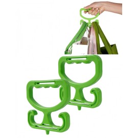 bepisof Beipof 2Pack Heavy Duty Grocery Bag Holder, Comfortable Grip Carry Bag Handles, Reusable Grocery Bag Carrier Handle Plastic Shopping Bag Carrier for Carrying Groceries