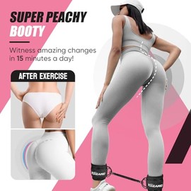 Resistance Bands Set with Ankle Straps, Glutes Workout Equipment, Ankle Bands for Working out, Butt Exercise Equipment for Women Legs and Glutes - Per