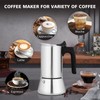 VONATES Stovetop Espresso Maker Stainless Steel Moka Pot, 9 cup