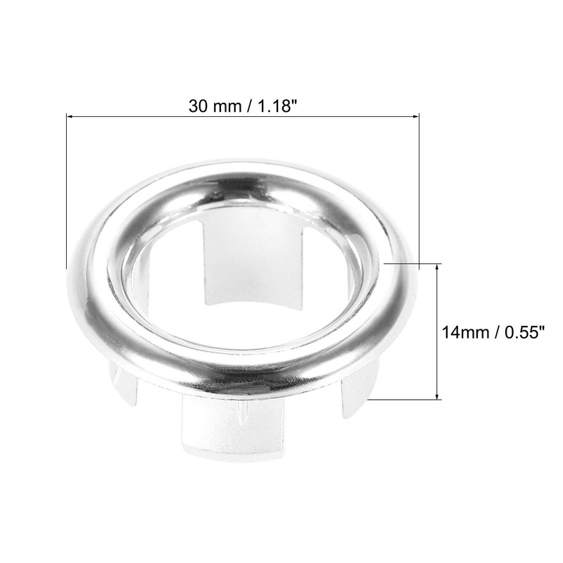 uxcell Sink Basin Trim Overflow Cover Insert in Hole Ring