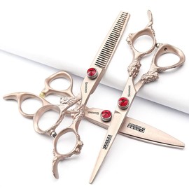 Hairdressing Scissors, Hairdressing Scissors, Super Sharp Hairdressing Scissors, 6 Inch Scissors for Cutting Hair, Sturdy Hand Feel (GE-6C-MGJSL-tz) (6 Inches/15.7 cm, Pack of 3)