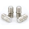 60 Pack Coaxial Cable Connector, RG6 Coax Cable Extender F-Type Silver Plated Adapter Female to Female for TV Cables, Satellite Receiver, VCR and Cable Modem