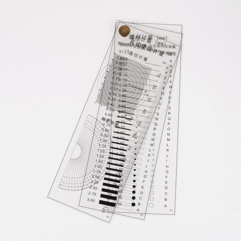 HARFINGTON High Precision SEC Size Estimation Chart 120mm Transparency Flaw