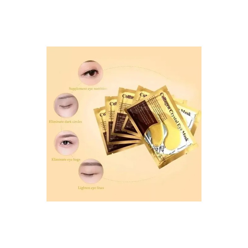 20 Parches Con Colágeno Para Ojeras Desinflama Y Reduce