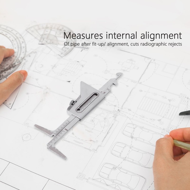 Stainless Steel Pipe Weld Gauge Welding Inspection Tool Inch and