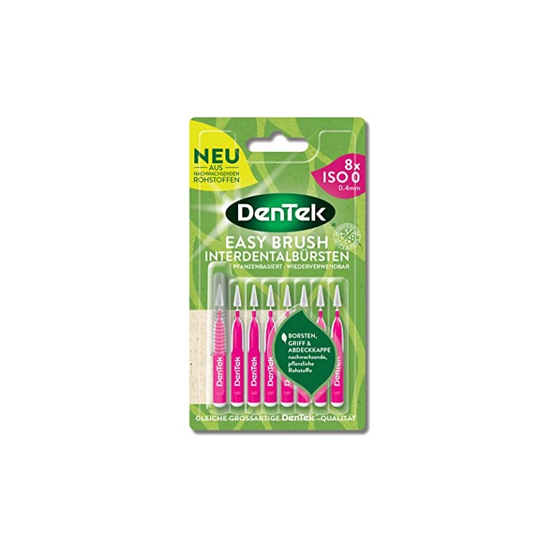 DenTek Eco Easybrush Interdental Brush ISO 0 Pack of 8
