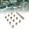 Thread Repair Tools 12Pcs Stainless Steel Inserts with 1Pc Screw