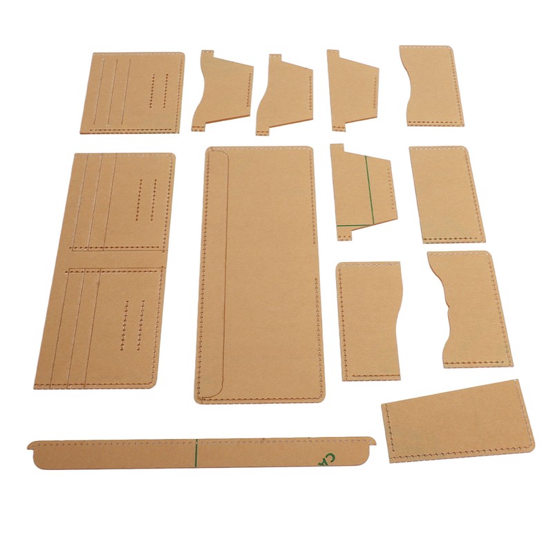 13 Pcs Leather Wallet Template Transparent Clear Acrylic Leather Template