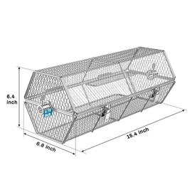 Skyflame Stainless Steel Round Tumble Rotisserie Grill Basket for Partitioned Food Grilling - Fits for 5/16 Inch Square, 3/8 Inch Square, 3/8 Inch Hexagon, 1/2 Inch Hexagon Spit Rods