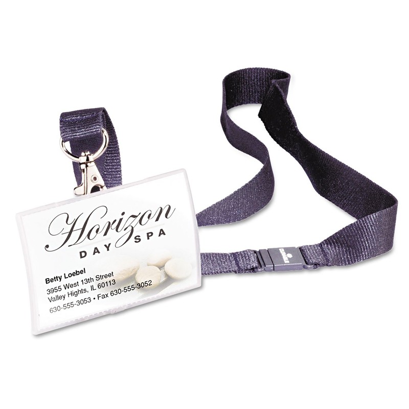 Durable 821719 Click Fold Name Badge with Neck Strap 54