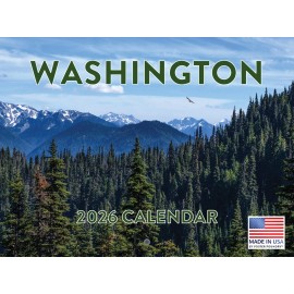 Decor Logistics Washington State Calendar 2026 Monthly Wall Calender 12 Month
