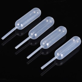4ml Liquid Pipette Dropper for Chocolate or Strawberry Cupcakes, Ice Cream, Mini Cakes, Waffles, Candy Molds, Squeeze Dropper Wine Injector, Disposable Clear Plastic Dropper Pipette (Pack of 50)