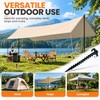 Black Plastic Screw Tent Stakes for Camping – Ground Anchors