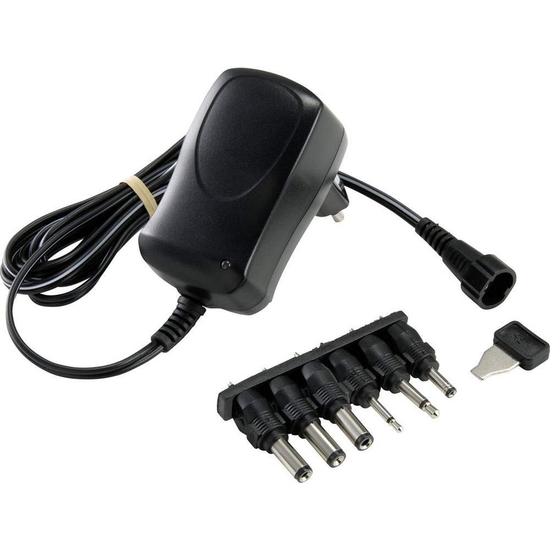 VOLTCRAFT VC-11320915 Adjustable Power Supply 3V/DC, 4.5V/DC, 5V/DC, 6V/DC, 7.5V/DC,