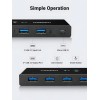 Usb Hub Switch 3.0 4 Puertos 2 Entradas Y 4