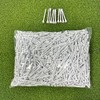HH-GOLF 70mm 2 3/4" White Wooden Golf Tees, Sturdy, Biodegradable